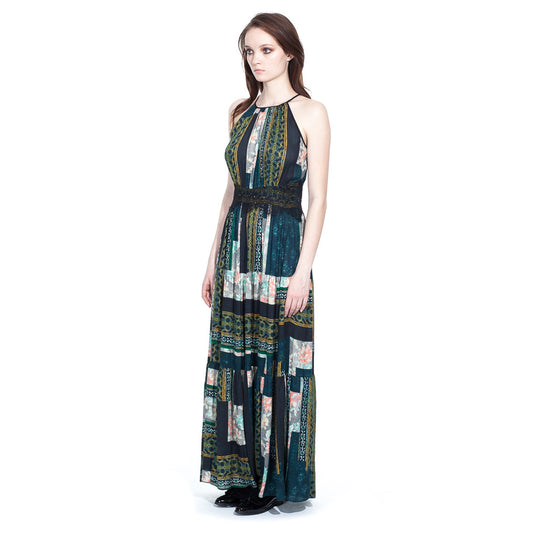 Printed Multi colored Maxi Dress - Vishal Enterprises Inc